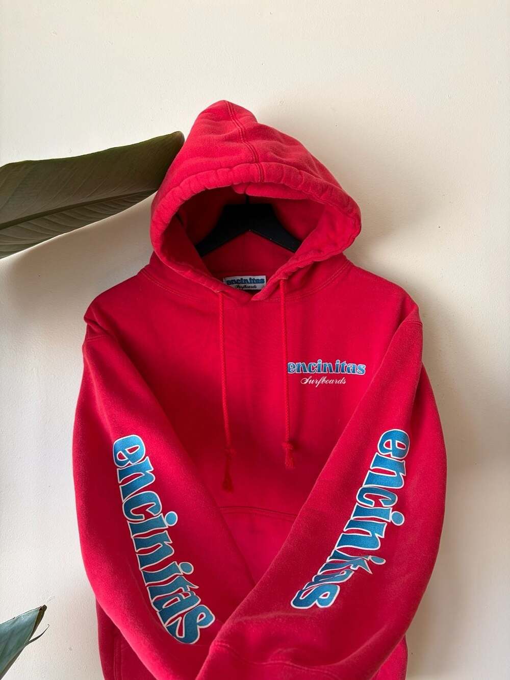 Encinitas Surfboards Hoodie Red Fleece 4 sided surfwear
